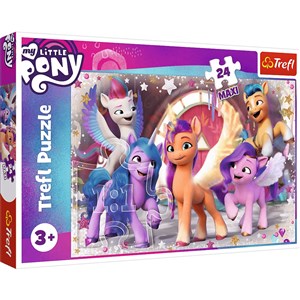 Obrazek Puzzle 24 maxi Radość Kucyków Pony 14338