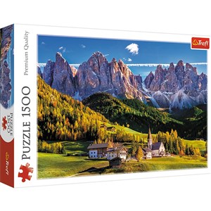 Picture of Puzzle Dolina Val di Funes, Dolomity, Włochy 1500