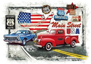Obrazek Piatnik, Puzzle 1000 Old Route 66/5473
