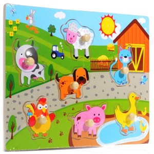 Obrazek Układanka drewniana Zagroda