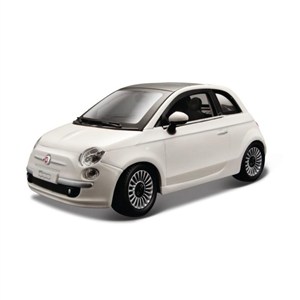 Obrazek Fiat 500 White 1:24 BBURAGO