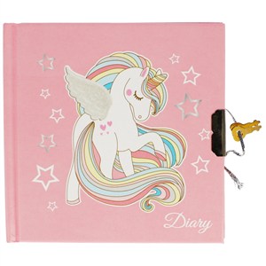Obrazek Pamiętnik zamykany 13,5x13,5cm Unicorn