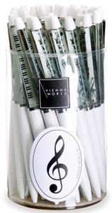 Obrazek Długopis biały - klawiatura