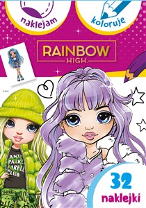 Obrazek Rainbow High. Naklejam i koloruję