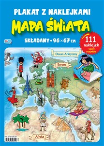 Picture of Mapa świata Plakat z naklejkami