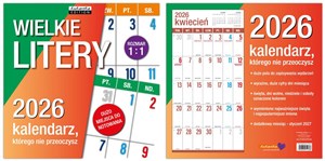 Obrazek Kalendarz 2026 classic Wielkie litery