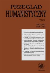 Obrazek Przegląd Humanistyczny 5/2014