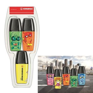 Obrazek ZAKREŚLACZ STABILO BOSS MINI HEROES 3SZT