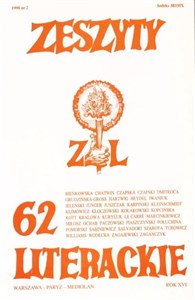 Obrazek Zeszyty literackie 62 2/1998