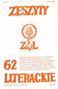 Picture of Zeszyty literackie 62 2/1998