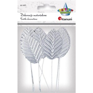 Obrazek Dekoracje materiałowe srebrne liście (396465)