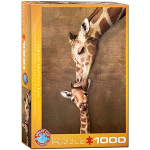 Obrazek Puzzle 1000 Giraffe Mother's Kiss 6000-0301