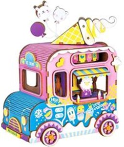 Picture of Drewniane Puzzle 3D Pozytywka Lodziarnia