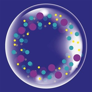 Obrazek Balon 45cm Kropki 2 TUBAN