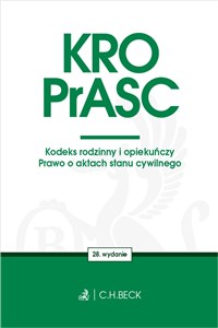 Picture of KRO PrASC Kodeks rodzinny i opiekuńczy. Prawo o aktach stanu cywilnego