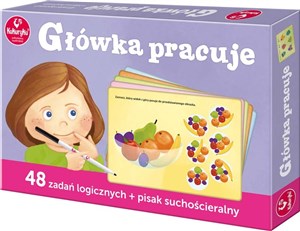 Obrazek Główka pracuje 48 zadan logicznych + pisak suchościeralny