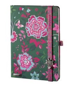 Picture of Notes A6 Flowers Beauty zielony linia