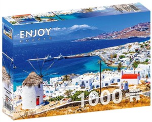 Obrazek Puzzle 1000 Wyspa Mykonos, Grecja