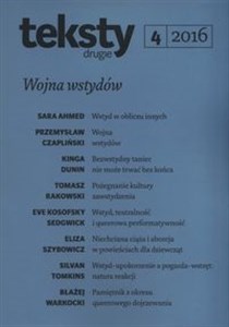 Picture of Teksty drugie 4/2016 Wojna wstydów