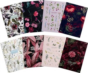 Picture of Brulion A6/80K kratka Secret Garden (5szt)