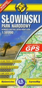 Obrazek Słowiński Park Narodowy mapa turystyczna 1:50 000 Wybrzeże Bałtyku: Ustka Rowy, Łeba.