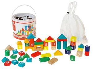 Picture of Klocki drewniane z numerkami 50szt