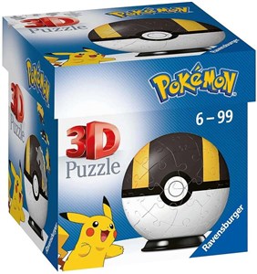 Obrazek Puzzle 3D 54 Kula Pokemon czarna 11266