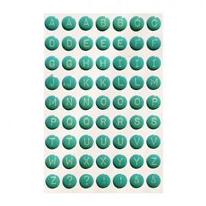 Picture of Litery samoprzylepne miętowe 3D
