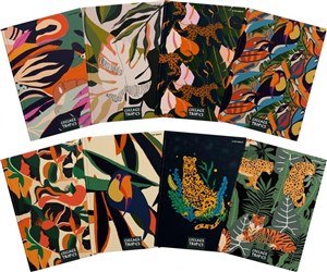 Obrazek Brulion A5/96K kratka Collage Tropics (5szt)