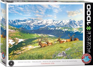 Obrazek Puzzle 1000 Mountain Elks 6000-5705