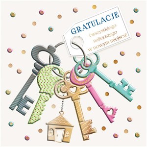 Obrazek Karnet KW Dom klucze