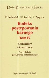 Obrazek Kodeks postępowania karnego Tom 4 Komentarz Aktualizacje