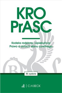 Picture of KRO. PrASC. Kodeks rodzinny i opiekuńczy. Prawo o aktach stanu cywilnego