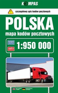 Obrazek Polska Mapa kodów pocztowych 1:950 000 