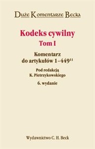 Obrazek Kodeks Cywilny t.1 Komentarz do artykułów 1 - 449.