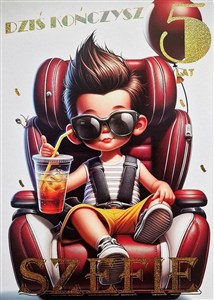 Obrazek Karnet Urodziny 5 3K