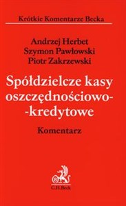 Picture of Spółdzielcze kasy oszczędnościowo-kredytowe Komentarz