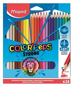 Picture of Kredki ołówkowe trójkątne Colorpeps Strong Maped 24 kolory