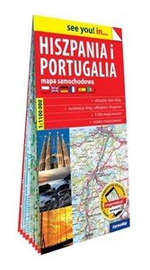 Obrazek Hiszpania i Portugalia papierowa mapa samochodowa 1:1 100 000