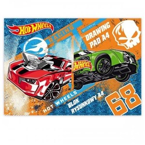 Obrazek Blok rysunkowy A4/20K biały Hot Wheels (20szt)