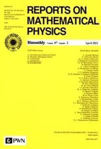 Obrazek Reports on Mathematical physics 87/2 2021
