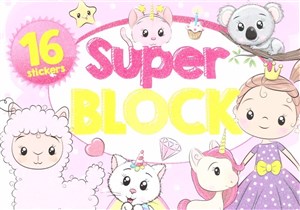 Picture of Super block + 16 naklejek