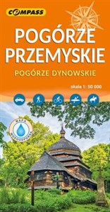 Obrazek Pogórze Przemyskie, Pogórze Dynowskie mapa laminowana