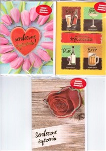 Obrazek Karnet A5 grająco-świecący Serdeczne życzenia MIX