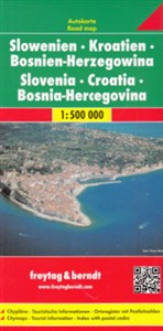 Picture of Słowenia Chorwacja Bośnia Mapa 1:500 000