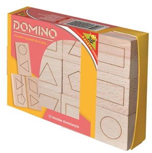 Obrazek Domino drewniane - figury geometryczne