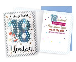 Picture of Karnet B6 Urodziny 18