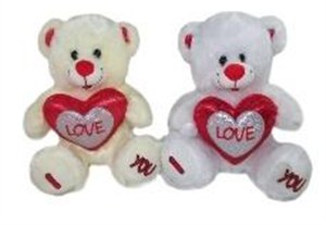 Obrazek Miś z sercem 30cm MIX