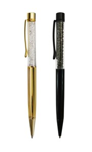 Obrazek Długopis metalowy z kryształkami (24szt)