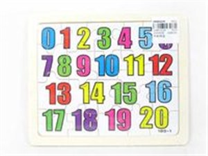 Obrazek Puzzle drewniane Układanka Cyferki 20